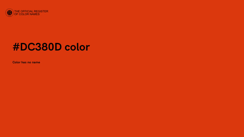 #DC380D color image