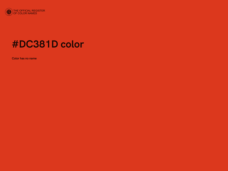 #DC381D color image