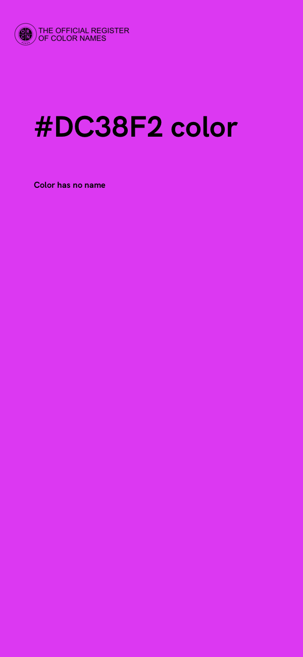 #DC38F2 color image