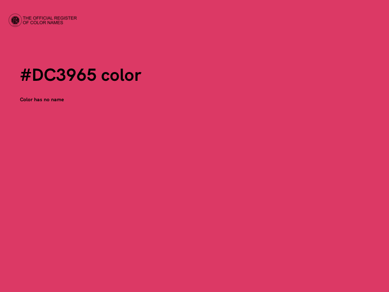 #DC3965 color image
