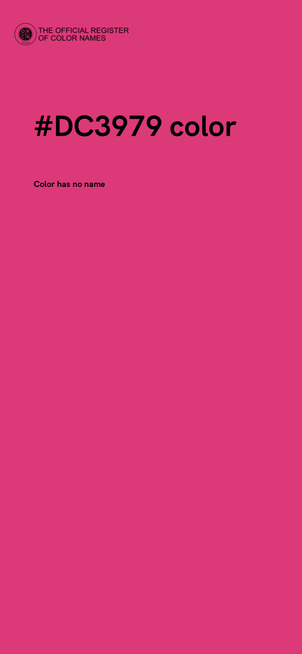 #DC3979 color image