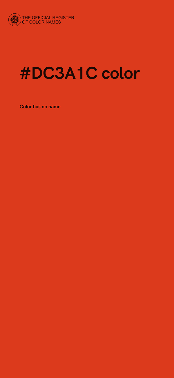 #DC3A1C color image