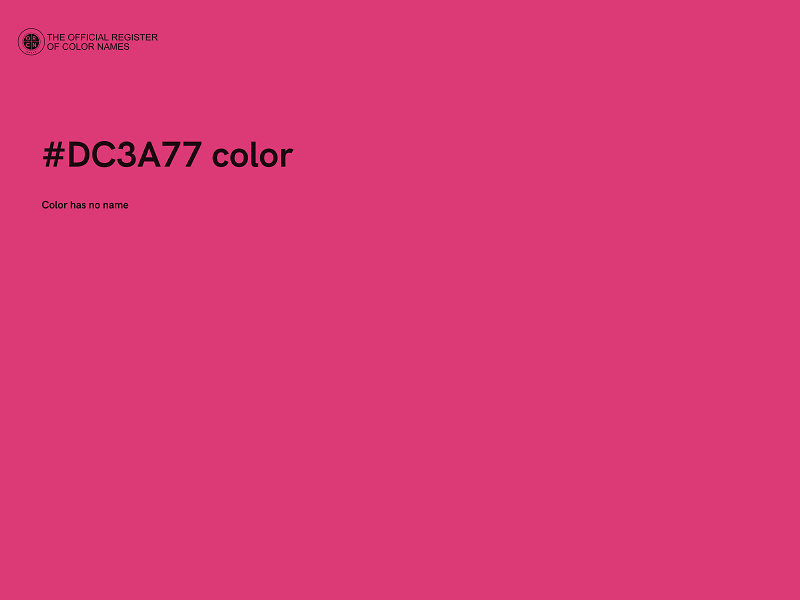#DC3A77 color image