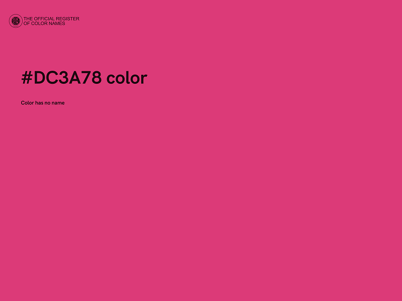 #DC3A78 color image