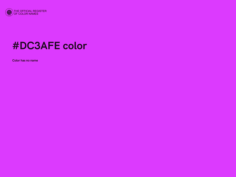 #DC3AFE color image