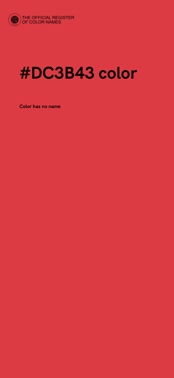#DC3B43 color image