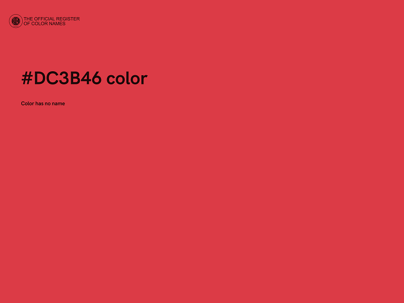 #DC3B46 color image