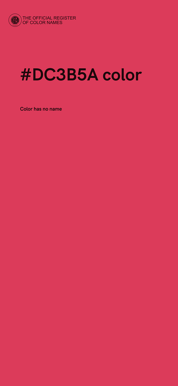 #DC3B5A color image