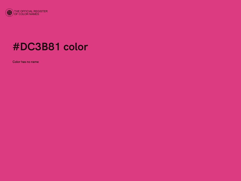 #DC3B81 color image