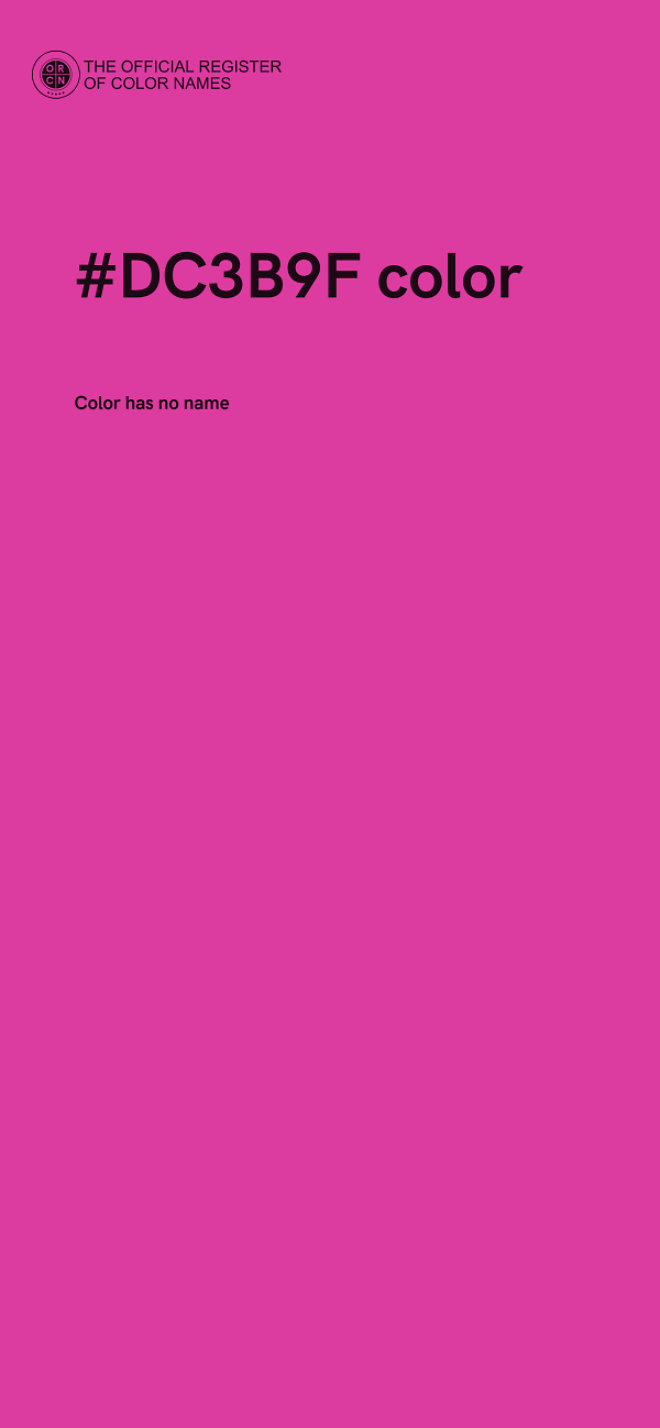 #DC3B9F color image