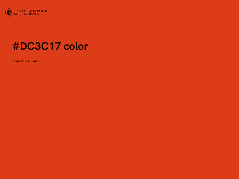 #DC3C17 color image