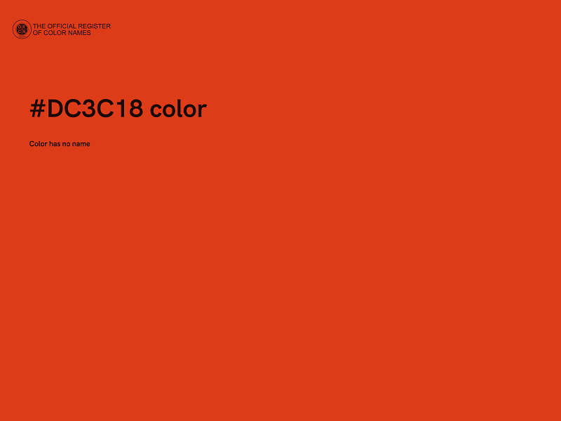 #DC3C18 color image