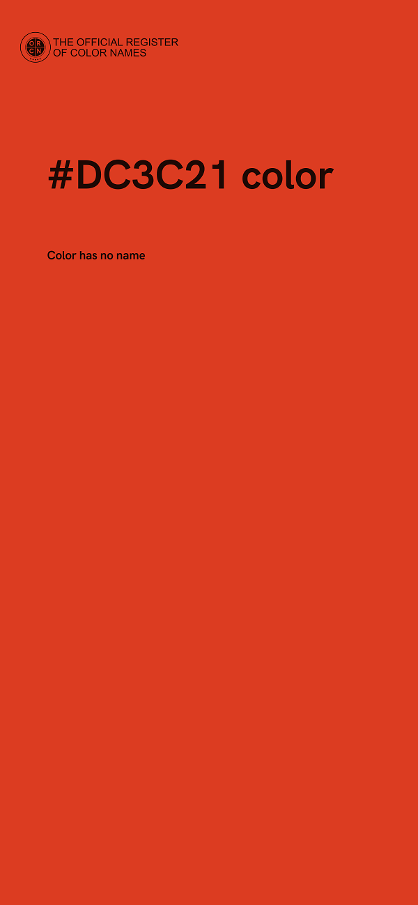 #DC3C21 color image