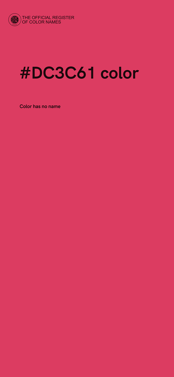 #DC3C61 color image