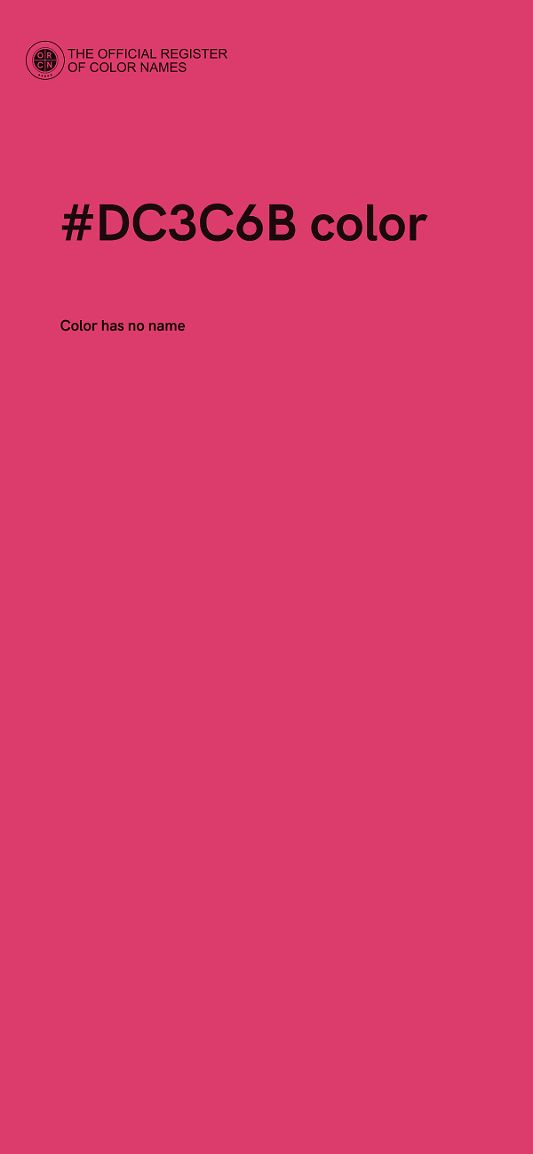 #DC3C6B color image