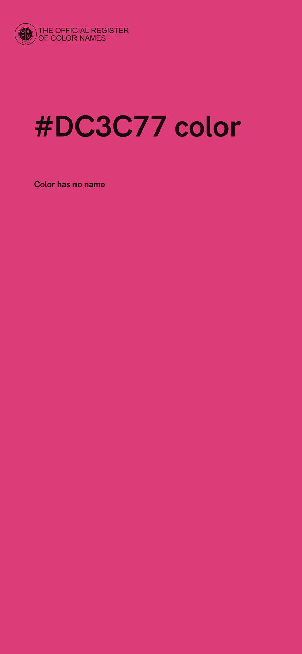 #DC3C77 color image