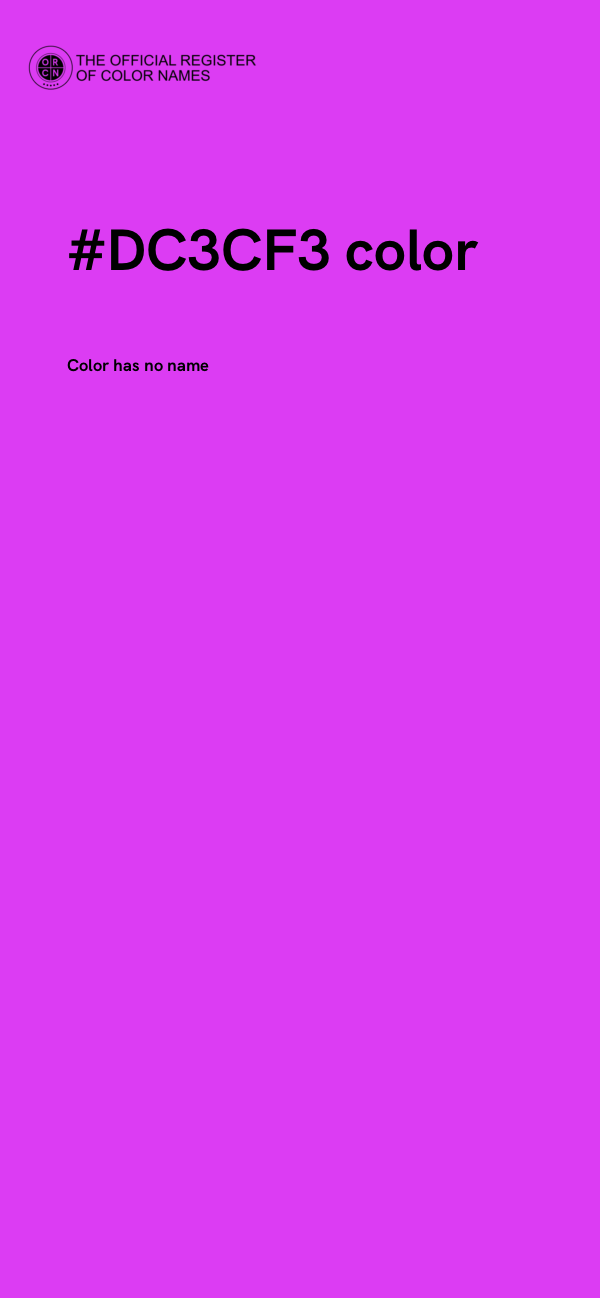 #DC3CF3 color image