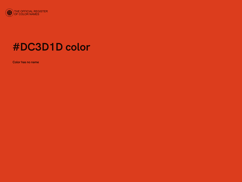 #DC3D1D color image