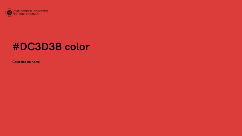 #DC3D3B color image