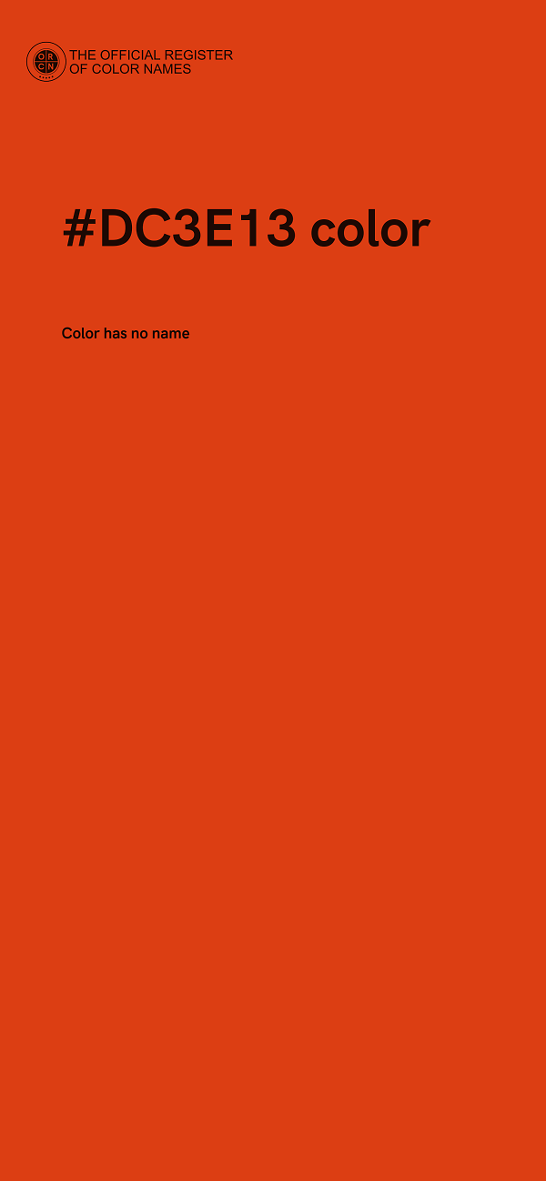 #DC3E13 color image