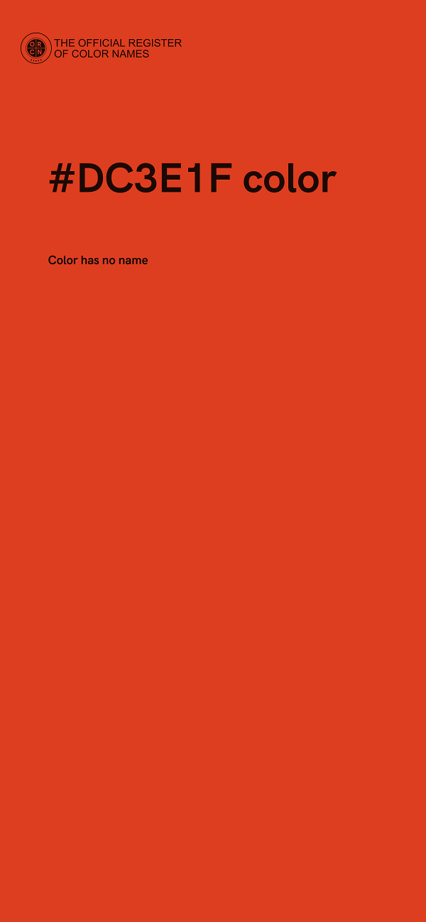 #DC3E1F color image
