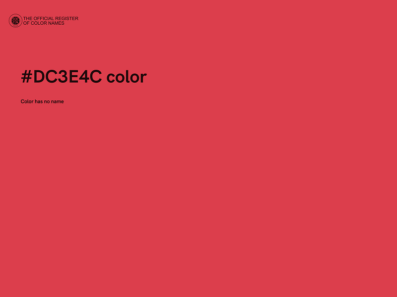 #DC3E4C color image
