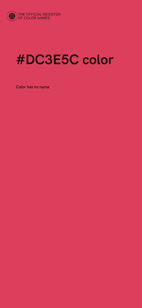 #DC3E5C color image