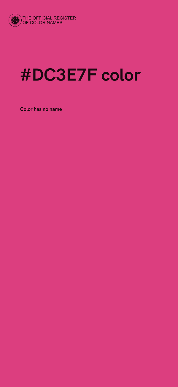 #DC3E7F color image