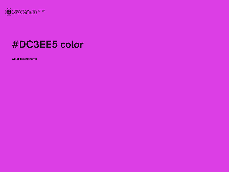 #DC3EE5 color image