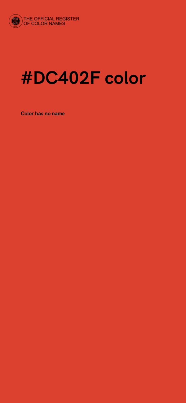 #DC402F color image