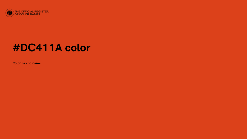 #DC411A color image