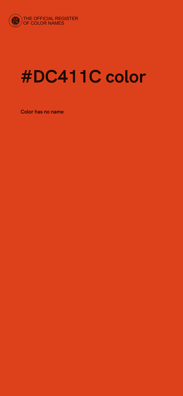 #DC411C color image