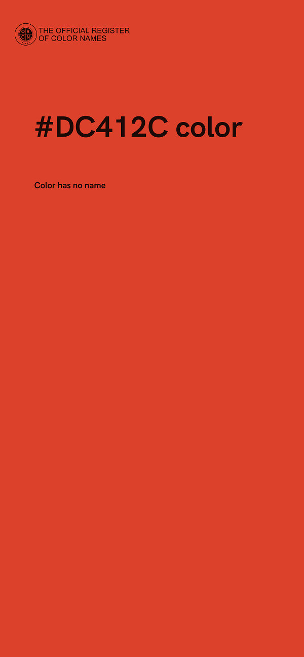 #DC412C color image