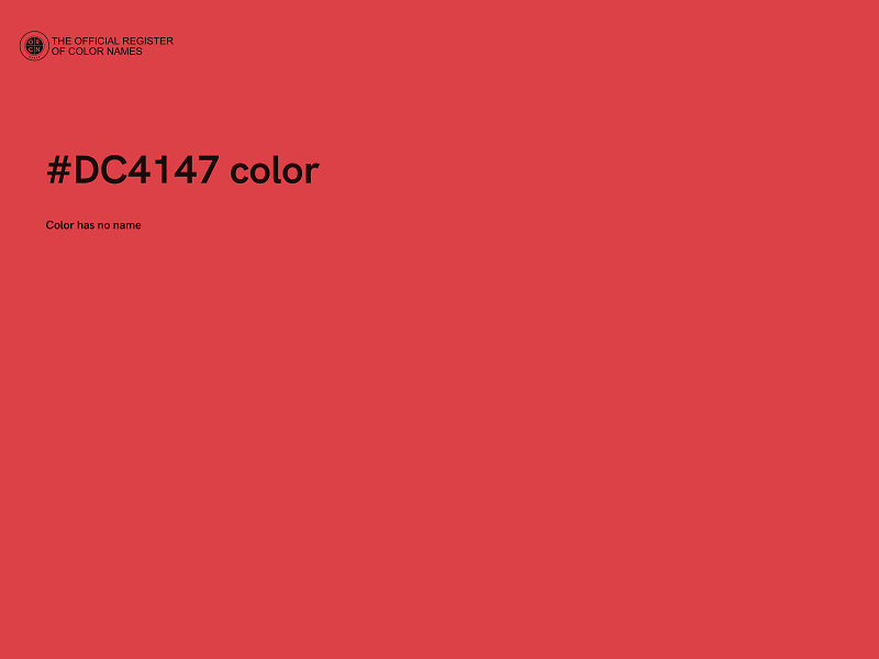 #DC4147 color image