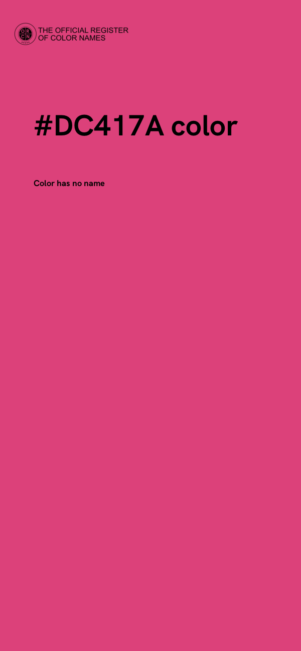 #DC417A color image