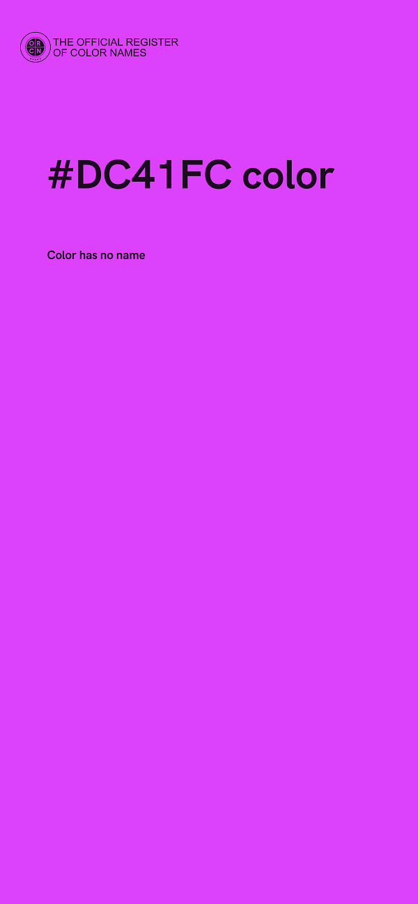 #DC41FC color image