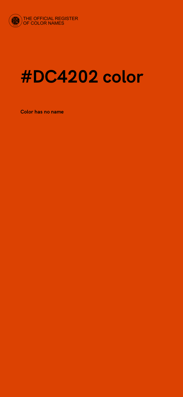 #DC4202 color image