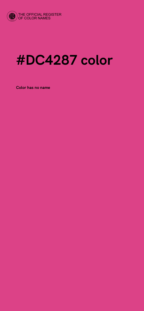 #DC4287 color image