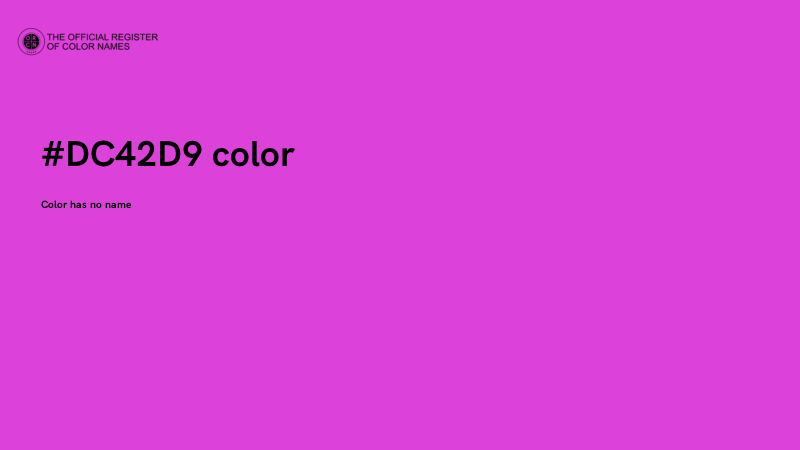 #DC42D9 color image