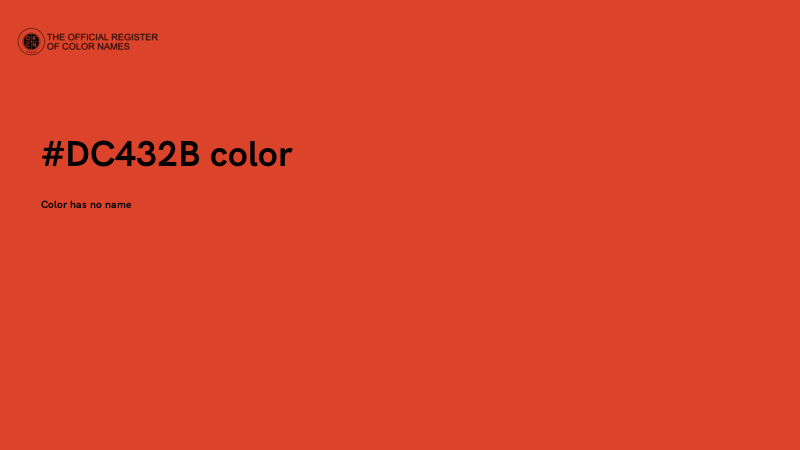 #DC432B color image
