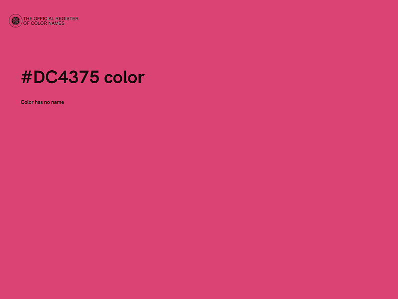 #DC4375 color image