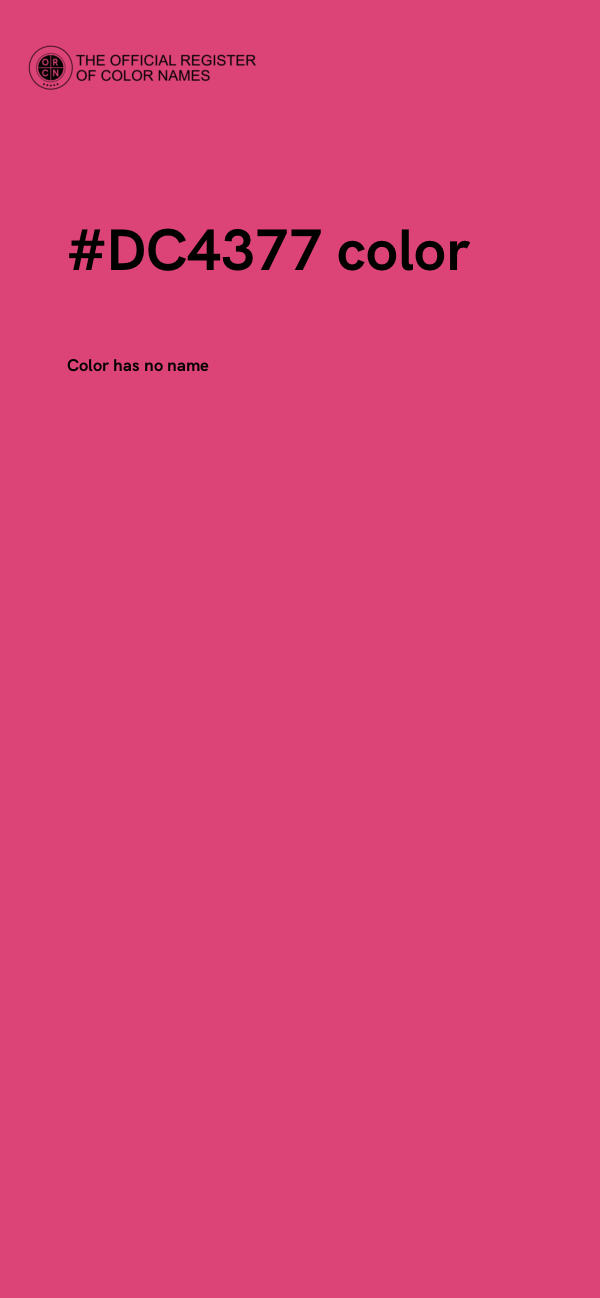 #DC4377 color image