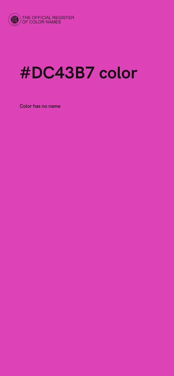 #DC43B7 color image