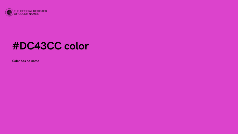#DC43CC color image
