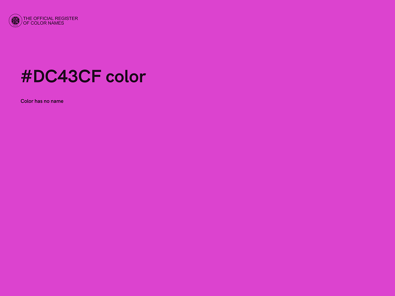 #DC43CF color image