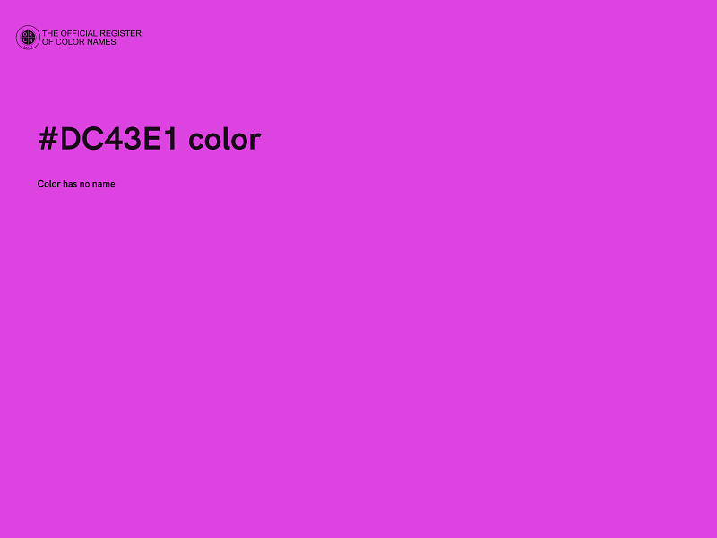 #DC43E1 color image