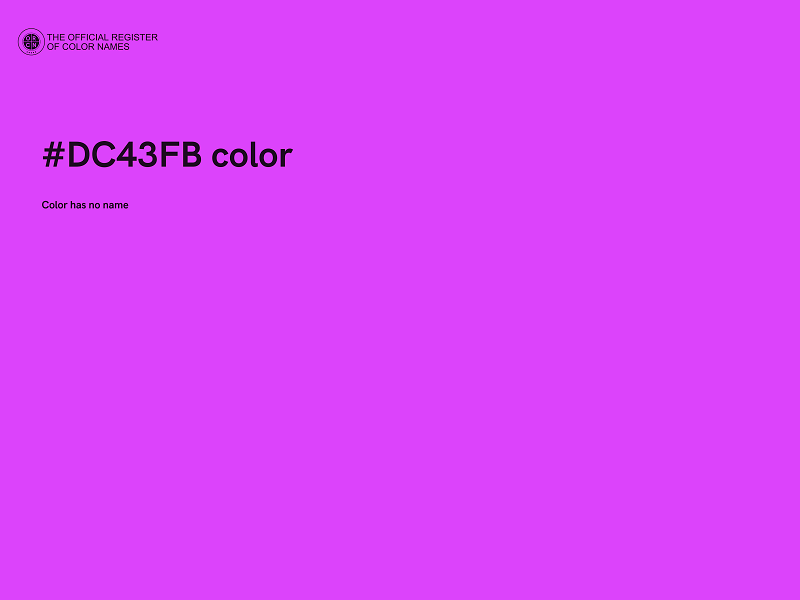 #DC43FB color image