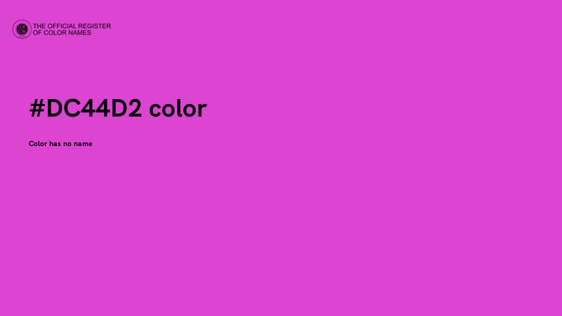 #DC44D2 color image
