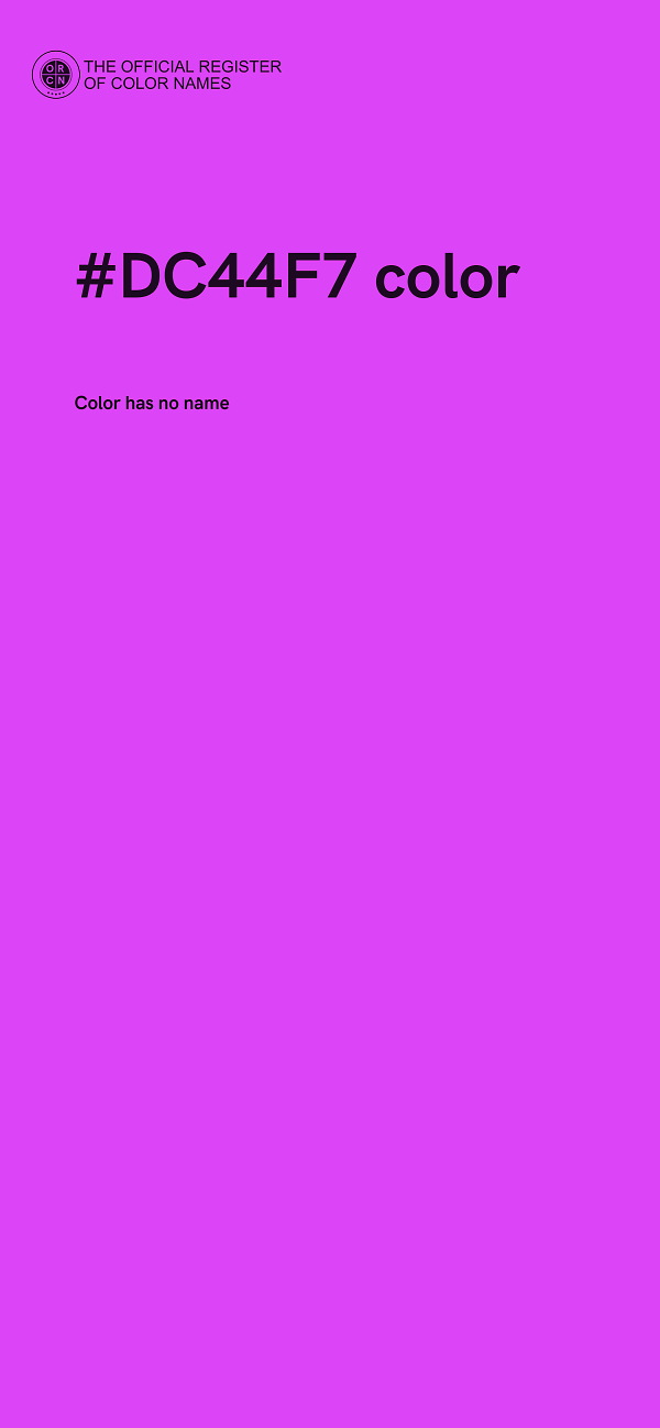 #DC44F7 color image