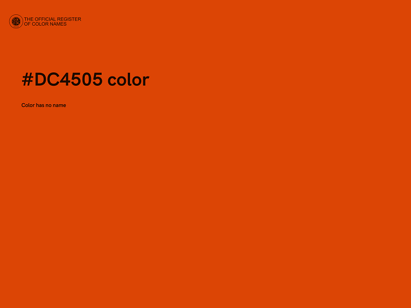 #DC4505 color image